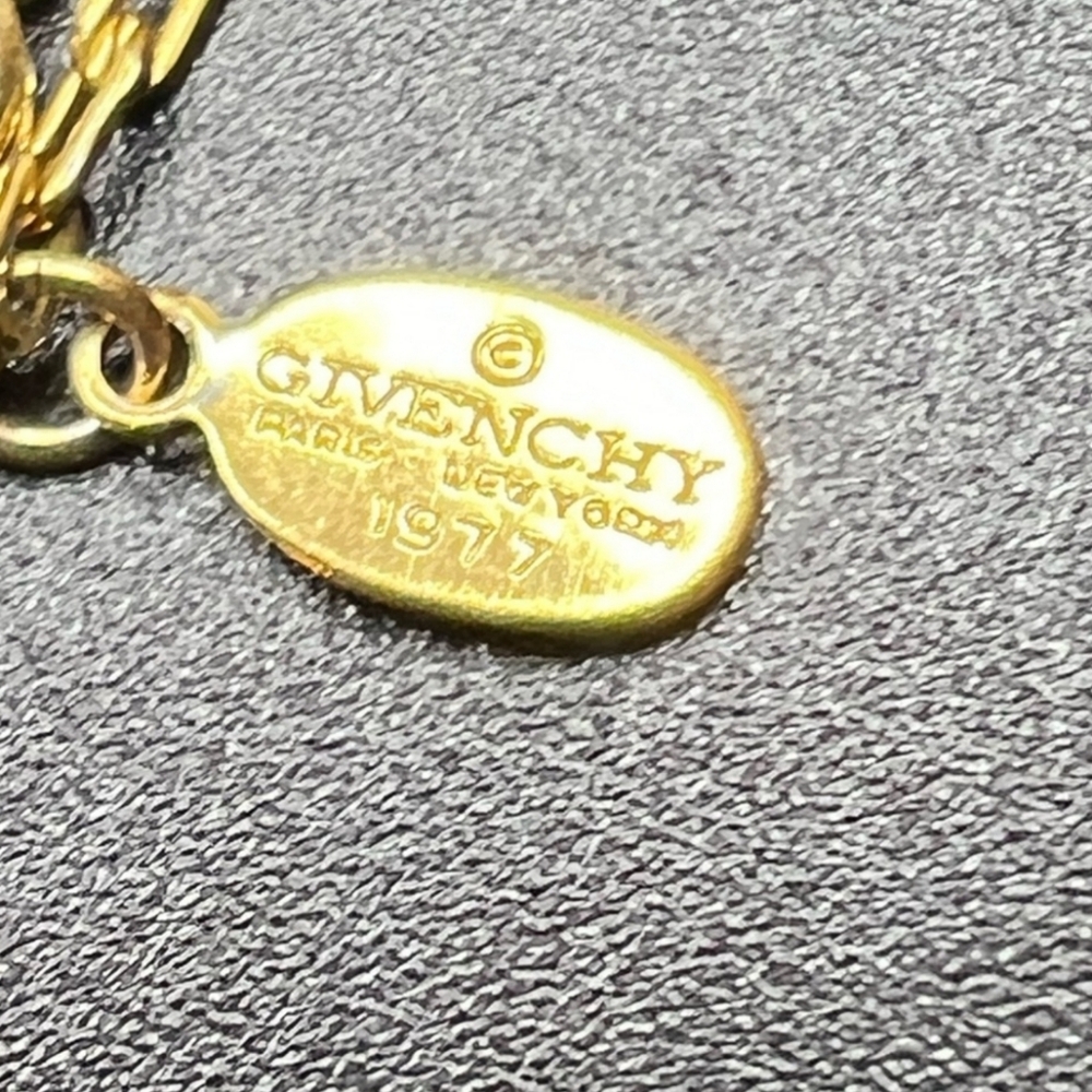 GIVENCHY Double G Logo Vintage Choker Necklace - Picture 3 of 9